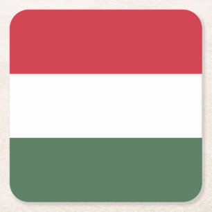Ungerns flagga underlägg papper kvadrat