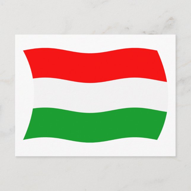 Ungerns flagga vykort (Framsida)