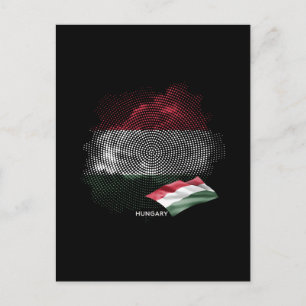 Ungerns flagga vykort
