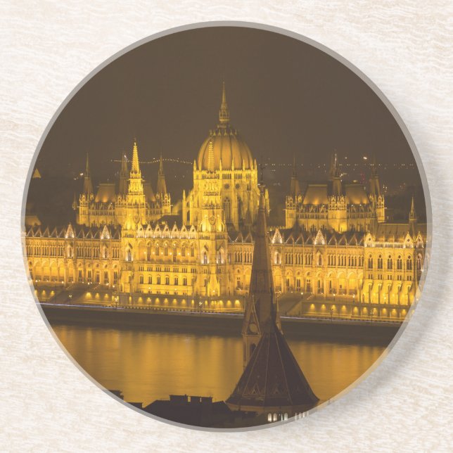 Ungerns parlament Budapest på natten Underlägg (Framsidan)