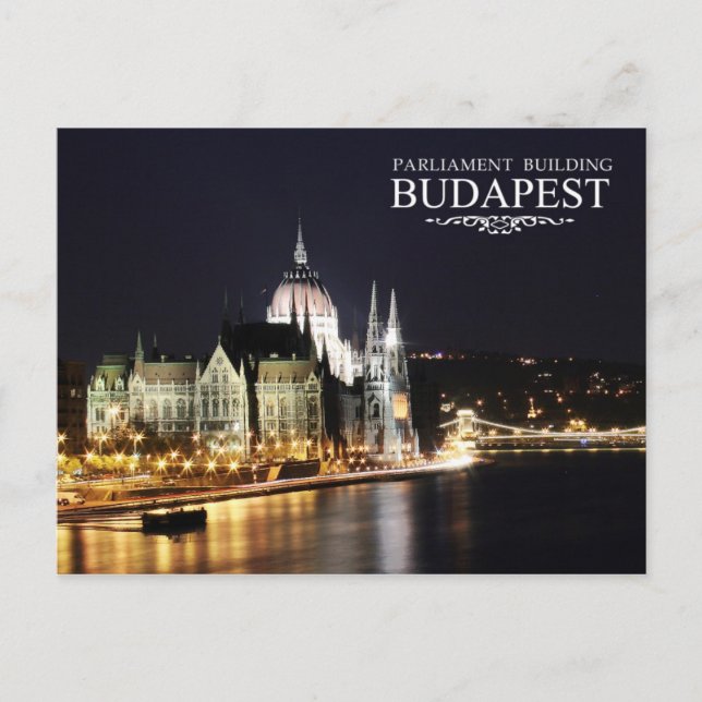 Ungerns parlament Byggnad, Budapest Vykort (Framsida)