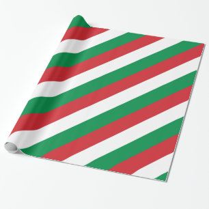 Ungerns Red White Grönt Rand Presentpapper