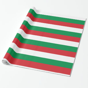 Ungerns Red White Grönt Rand Presentpapper