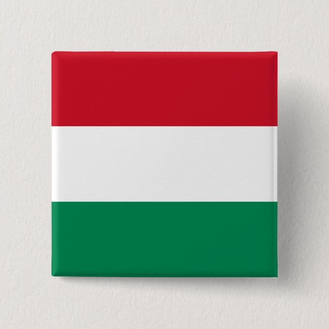Ungerns (ungerska) Flagga Knapp (Framsida)
