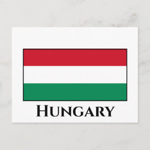 Ungerns (ungerska) Flagga Vykort