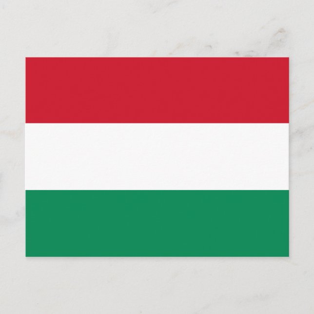 Ungerns (ungerska) vykort för Flagga (Framsida)