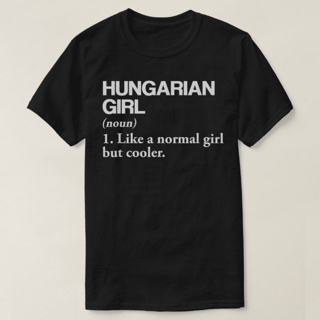 Ungersk flickdefinition Ungern Flagga Land Lan T Shirt (Design framsida)