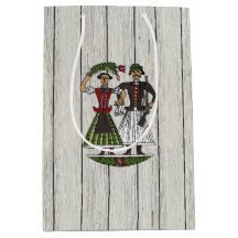 Ungersk folkart Blommigt och Rustic Couple