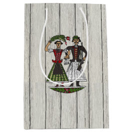 Ungersk folkart Blommigt och Rustic Couple