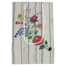 Ungersk folkart Blommigt och Rustic Couple