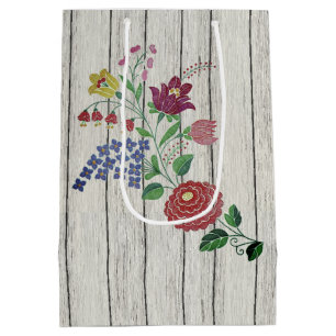 Ungersk folkart Blommigt och Rustic Couple