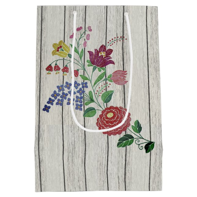 Ungersk folkart Blommigt och Rustic Couple (Baksidan)