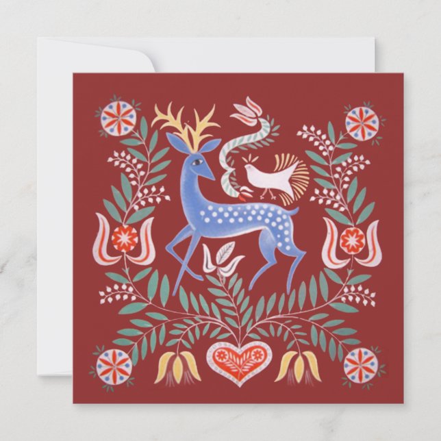 Ungersk folkart inbjudningar (Framsida)