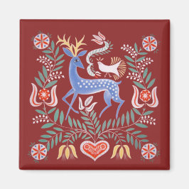 Ungersk folkart magnet