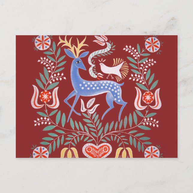 Ungersk folkart vykort (Framsida)