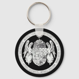 Ungersk försegling med Jackande av Arm Ungerns gåv Nyckelring