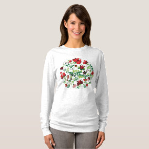 Ungersk frihand Matyo blomster folkkonst T Shirt