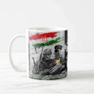 Ungersk frihetskämpe 1956% pipe% Szabadságharcos Kaffemugg