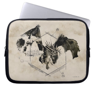Ungersk hornsvansdrake laptop sleeve