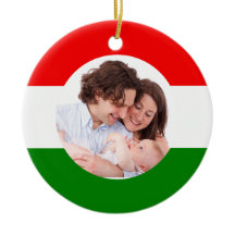 Ungersk julfotfoto i Ungerns Flagga