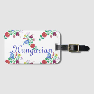 Ungersk Kalocsa Embroidery Folk Art Bagagebricka