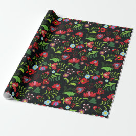 Ungersk Matyo Broderidesign Presentpapper