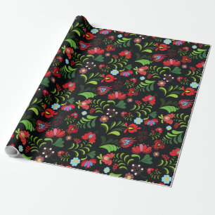 Ungersk Matyo Broderidesign Presentpapper