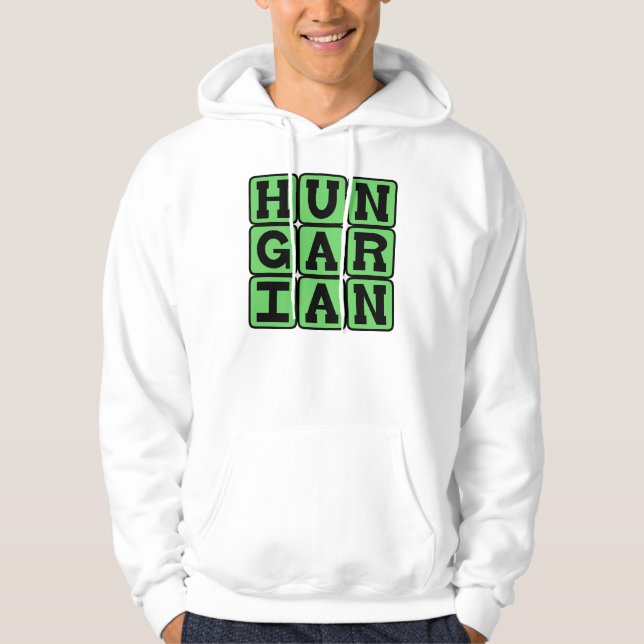 Ungersk, Nationalitet Sweatshirt Med Luva (Framsida)