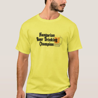 Ungersk öl som dricker mästare t-shirt
