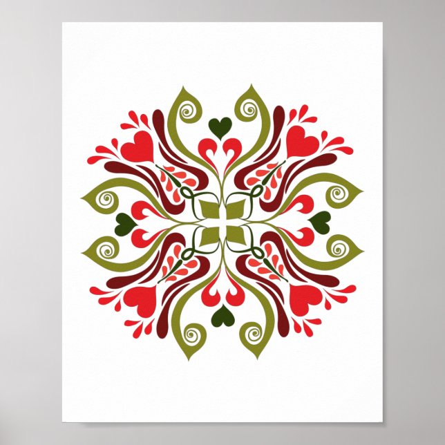 Ungersk tulpan blomster motiv poster (Framsidan)
