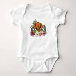 Ungersk Vizsla Hund Och Sommarblommor T Shirt