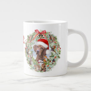 Ungersk Vizsla-julkrans Jumbo Mugg