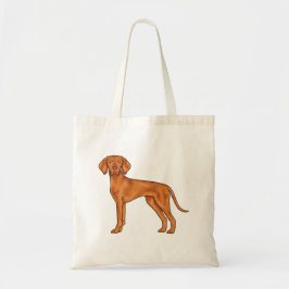 Ungersk Vizsla Pointer Hund Söt Tecknad Hundvalp Tygkasse