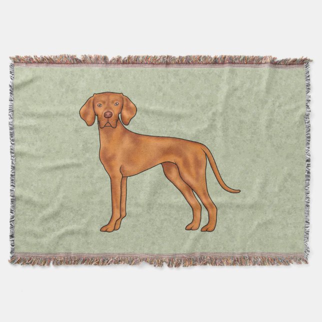 Ungersk Vizsla Pointer Serieteckning Hund Ritning  Filt (Framsidan)