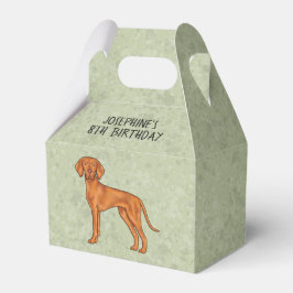 Ungersk Vizsla Söt Pointer Hund Med Text Grön Presentaskar