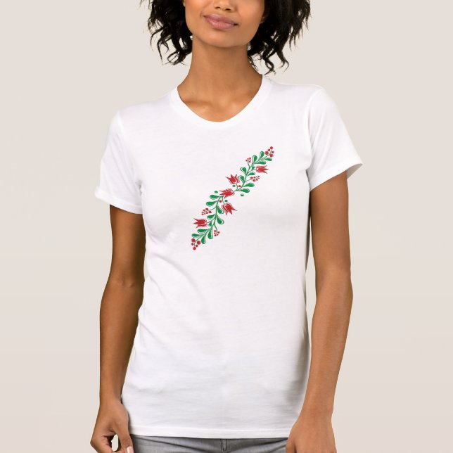 ungerska blommamotiv tee (Framsida)