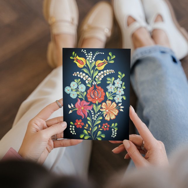 Ungerska blommor hälsningskort (Skapare uppladdad)