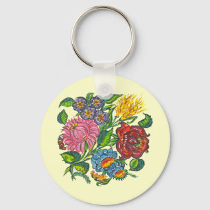 ungerska blommor nyckelring