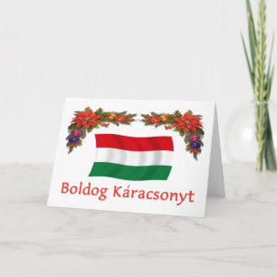 Ungerska Boldog Karacsonyt Helgkort
