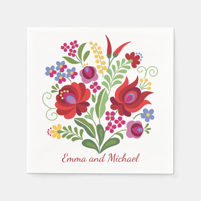 Ungerska designpaprika pappersservett (Framsidan)