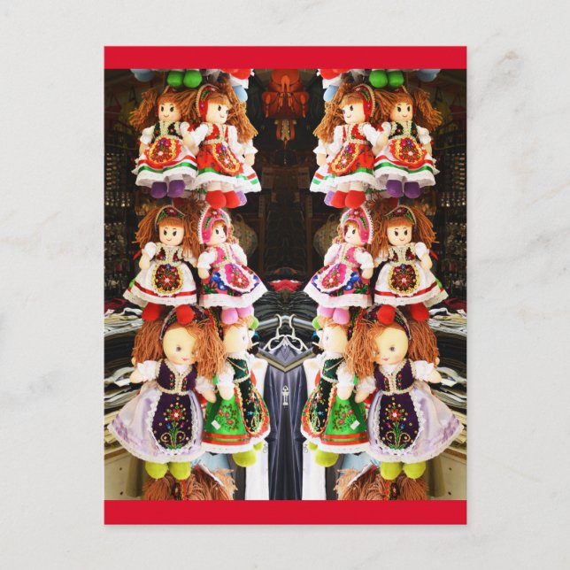 Ungerska dockor vykort (Framsida)