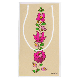 Ungerska Embroidery Mönster, ’Matyó’ - rosa
