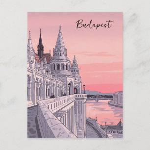 Ungerska fiskarens baskrav i Budapest Vykort