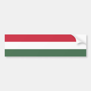 Ungerska Flagga Bildekal