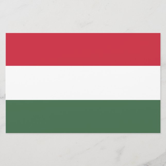 Ungerska Flagga Brevpapper (Framsida)