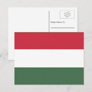 Ungerska Flagga, Flagga Ungern Vykort