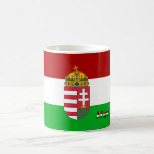 Ungerska flagga kaffemugg