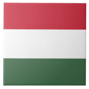 Ungerska Flagga Kakelplatta