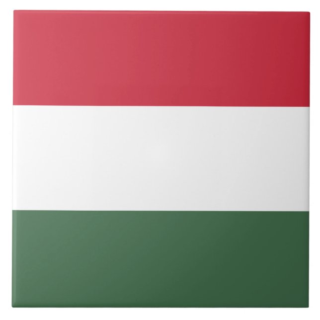Ungerska Flagga Kakelplatta (Framsidan)