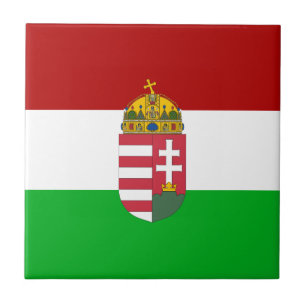 Ungerska flagga kakelplatta